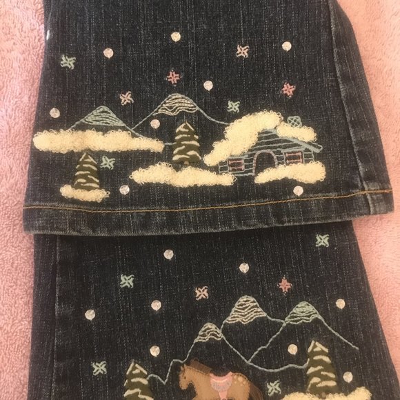 NWT Gymboree park city luxe pony horse jeans 6 adj
